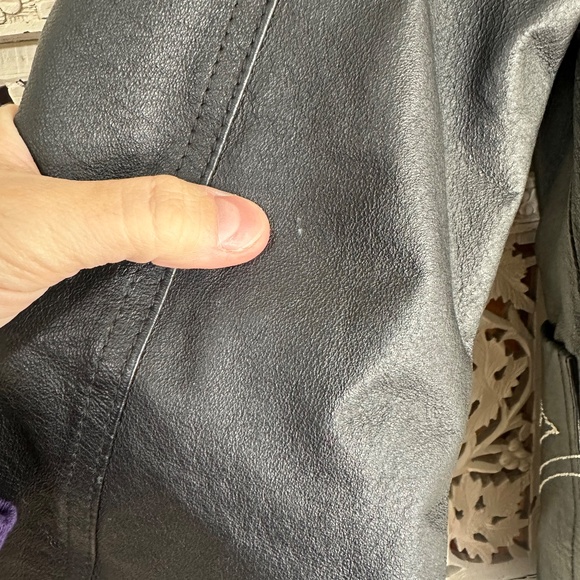 Hypo Active Genuine Leather Black Western Style Blazer Sz Medium - Picture 9 of 9